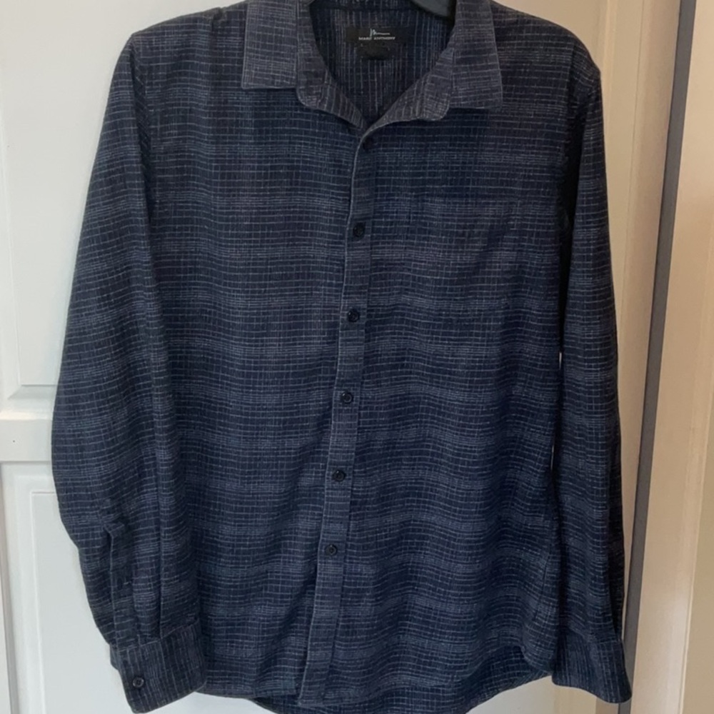 Marc Anthony slim fit flannel shirt size M
